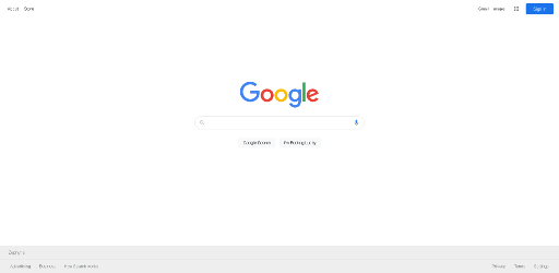 Fake Google website image