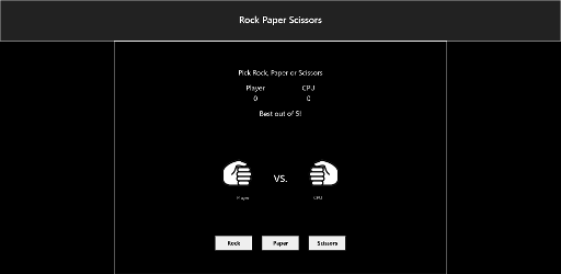 Rock Paper Scissors app image