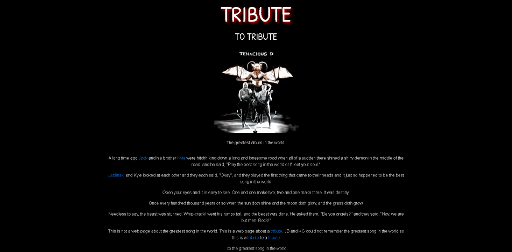 Tribute page image